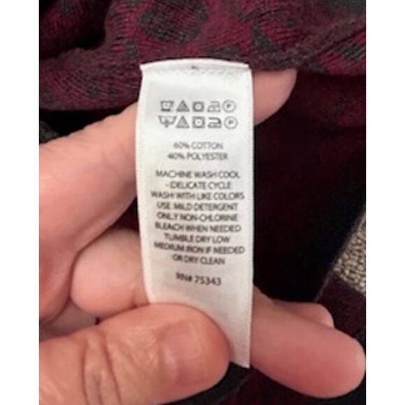 Artisan NY Womens Long Full Double Zipper Long Purple Gray Cardigan Size XS - Picture 7 of 9